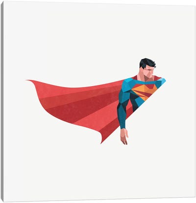 Bright As Day Canvas Art Print - Superman