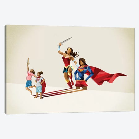 Sisters In Arms Canvas Print #JRF48} by Jason Ratliff Canvas Wall Art