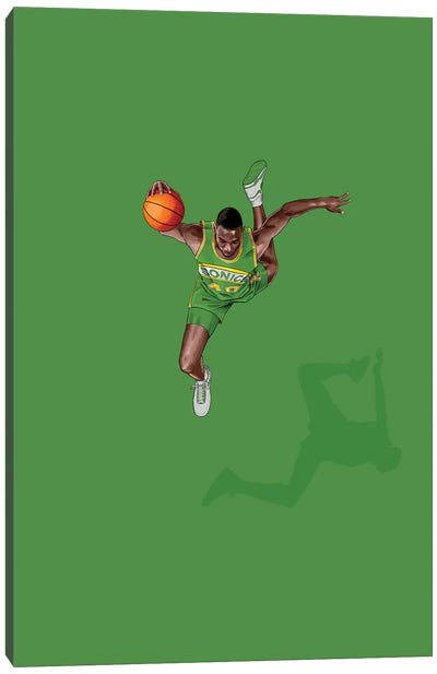 Frequent Fliers Kemp Canvas Art Print - Basketball Art