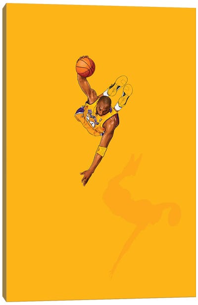 Frequent Fliers Kobe Canvas Art Print - Basketball Art