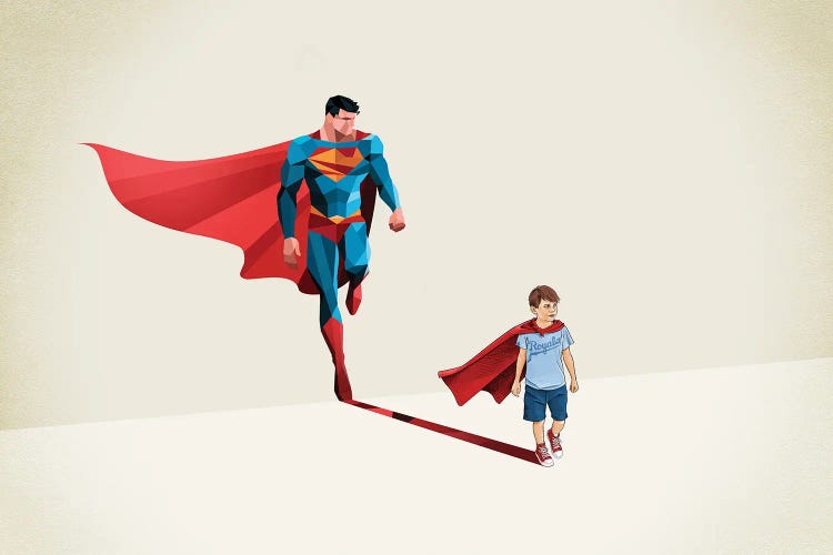 Super Shadows Boy Of Tomorrow by Jason Ratliff wall art