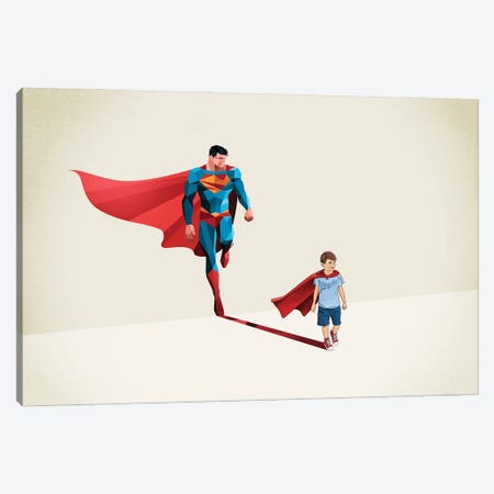 Super Shadows Boy Of Tomorrow Canvas Print #JRF66} by Jason Ratliff Canvas Print