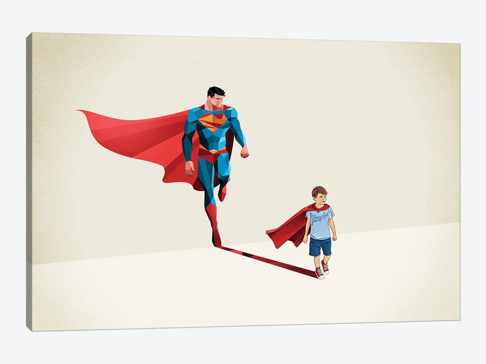 Super Shadows Boy Of Tomorrow by Jason Ratliff 1-piece Canvas Print