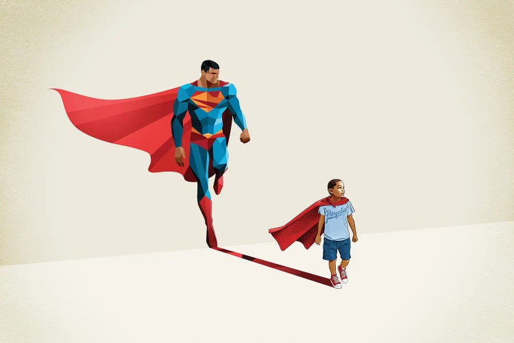 Super Shadows Boy Of Tomorrow II by Jason Ratliff wall art