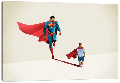 Super Shadows Boy Of Tomorrow II Canvas Art Print - Superhero Art