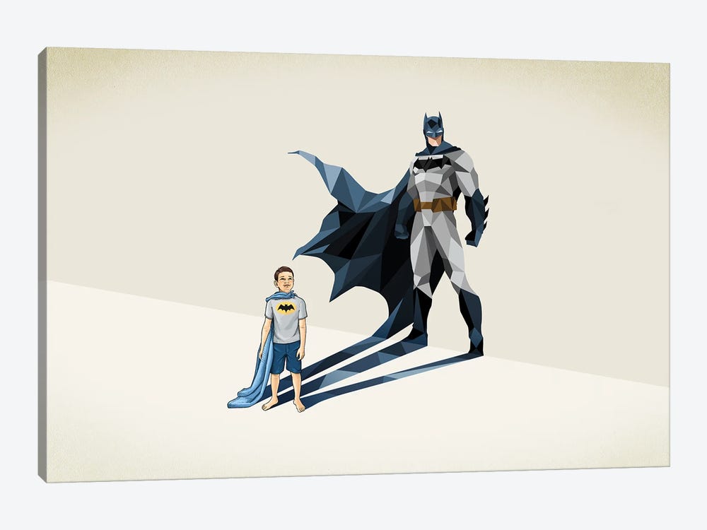 Super Shadows Dark Knight by Jason Ratliff 1-piece Canvas Art Print