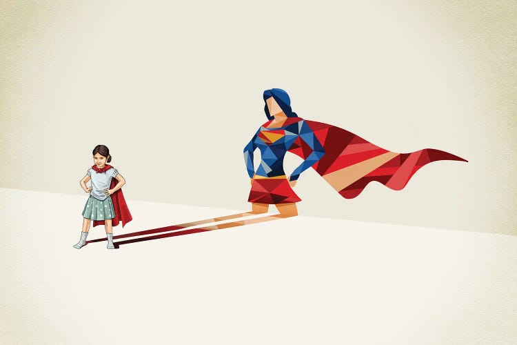 Super Shadows Heroine by Jason Ratliff wall art