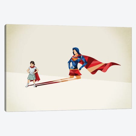 Super Shadows Heroine Canvas Print #JRF70} by Jason Ratliff Canvas Art Print
