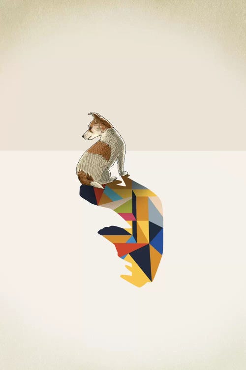 Walking Shadow Dog by Jason Ratliff wall art