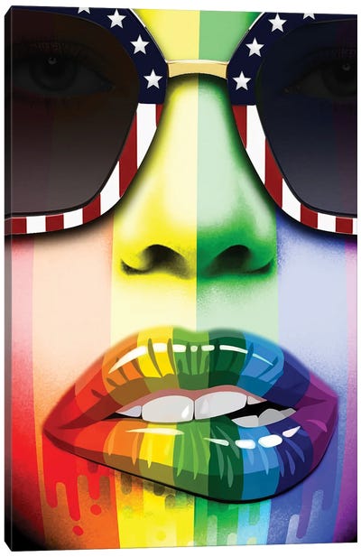 Fashionista Canvas Art Print - LGBTQ+ Art