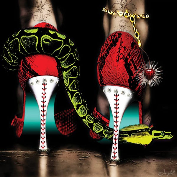 Snakes: High Heels Red by Jan Raphael