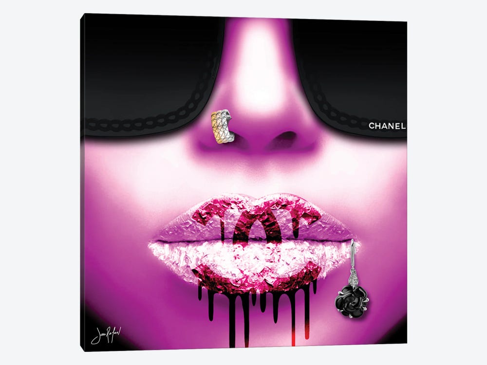 Chanel 2020 Pink by Jan Raphael 1-piece Canvas Print