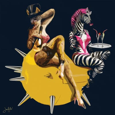 Celebs by Jan Raphael metal wall art