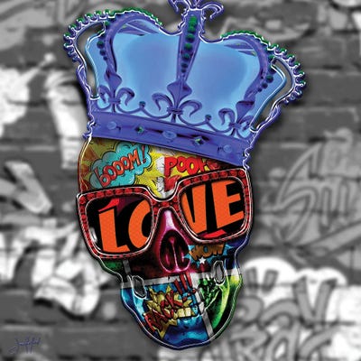 Pop Sking by Jan Raphael metal wall art