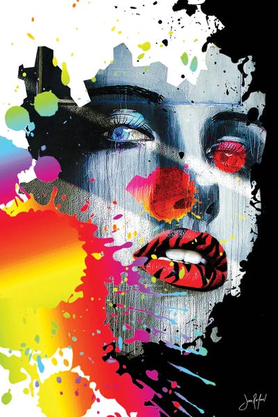 Splashy by Jan Raphael metal wall art