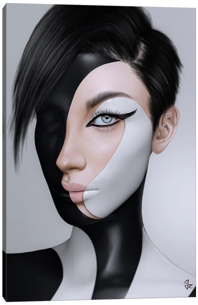 Vortex Mask Canvas Art Print - Giulio Rossi