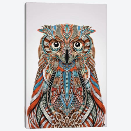 Eagle Owl Canvas Print #JRI24} by Giulio Rossi Canvas Wall Art