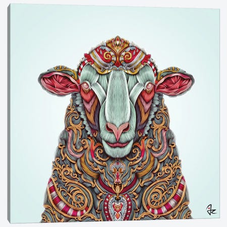 Sheep Canvas Print #JRI29} by Giulio Rossi Canvas Print