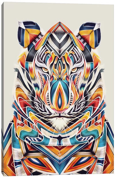 Tygr Canvas Art Print - Wild Cat Art
