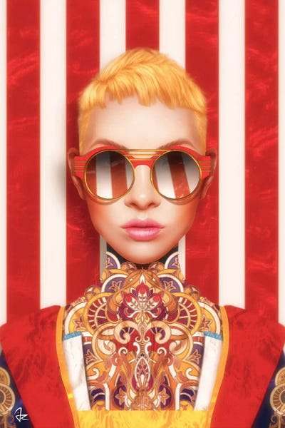 Gipsy by Giulio Rossi framed canvas print