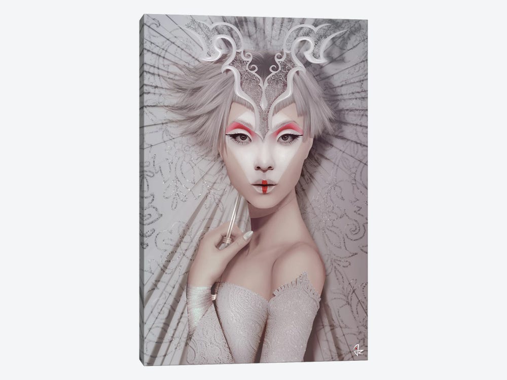 The White Geisha by Giulio Rossi 1-piece Canvas Wall Art