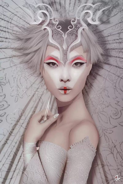 Giulio Rossi: The White Geisha by Giulio Rossi