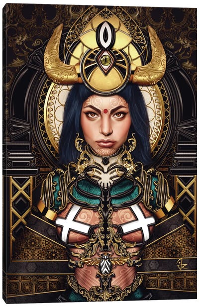 Queen of the Damned Canvas Art Print - Otherworldly Opulence