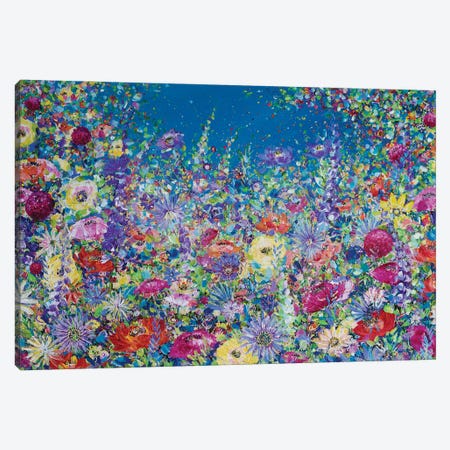 Heavenly Summer Floral Canvas Print #JRJ14} by Jan Rogers Canvas Artwork