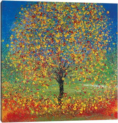 Autumnal Bloom Canvas Art Print - Jan Rogers