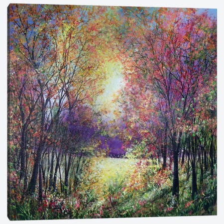 Lemon And Lilac Woodland Fall Canvas Print #JRJ16} by Jan Rogers Canvas Wall Art