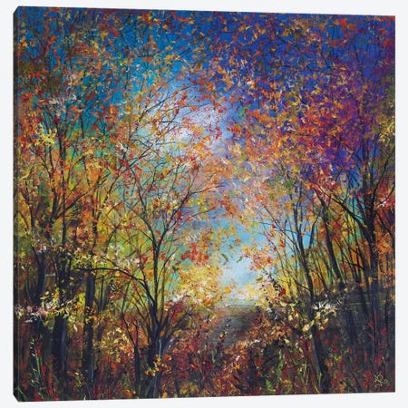 Autumnal Heath Canvas Print #JRJ21} by Jan Rogers Canvas Artwork
