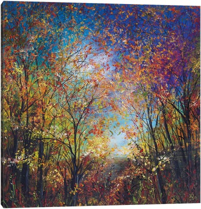 Autumnal Heath Canvas Art Print - Jan Rogers