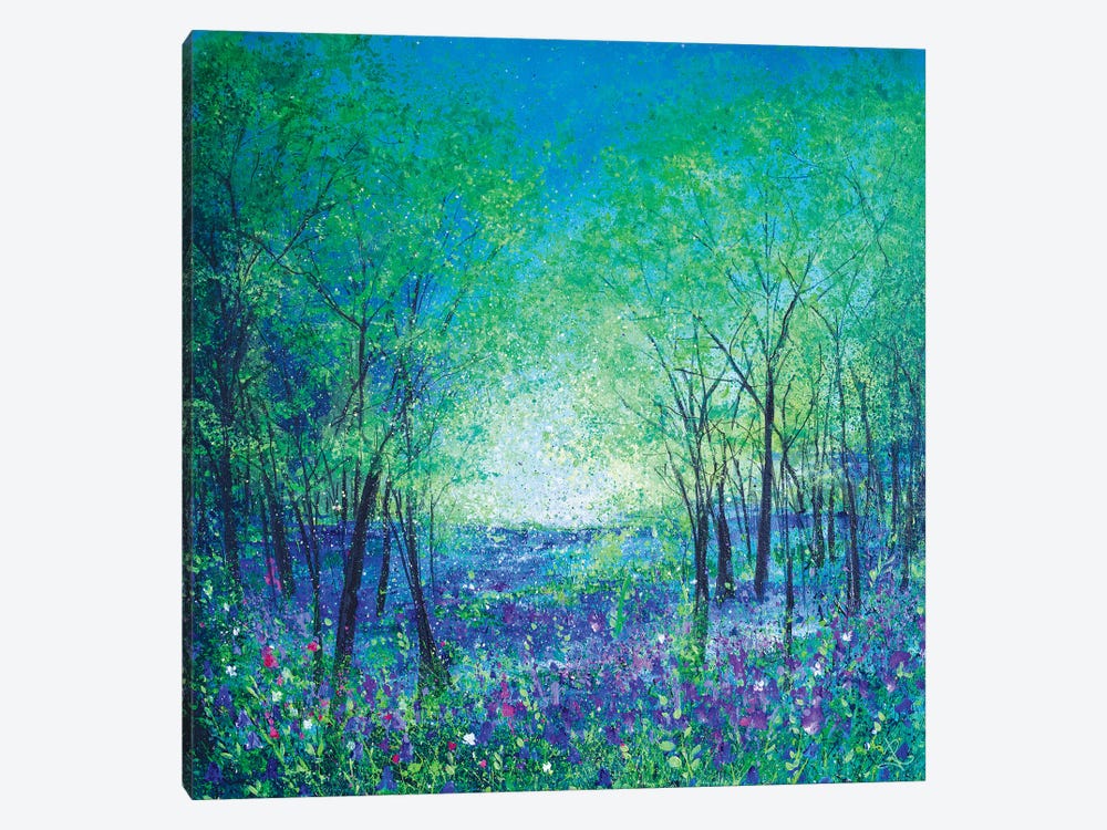 Bluebell Woodland by Jan Rogers 1-piece Canvas Wall Art