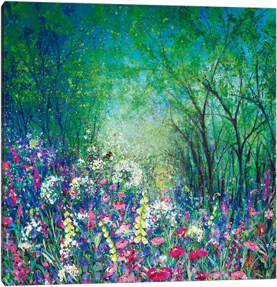 Summer Woodland Canvas Art Print - Jan Rogers