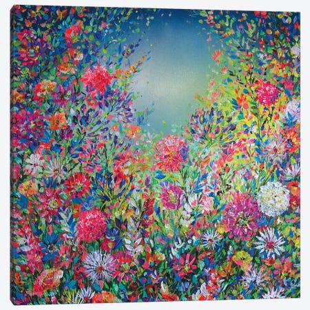 Psychedelic Floral Canvas Print #JRJ2} by Jan Rogers Art Print