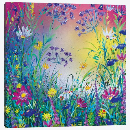 Sunshine Flower Garden Canvas Print #JRJ35} by Jan Rogers Canvas Art