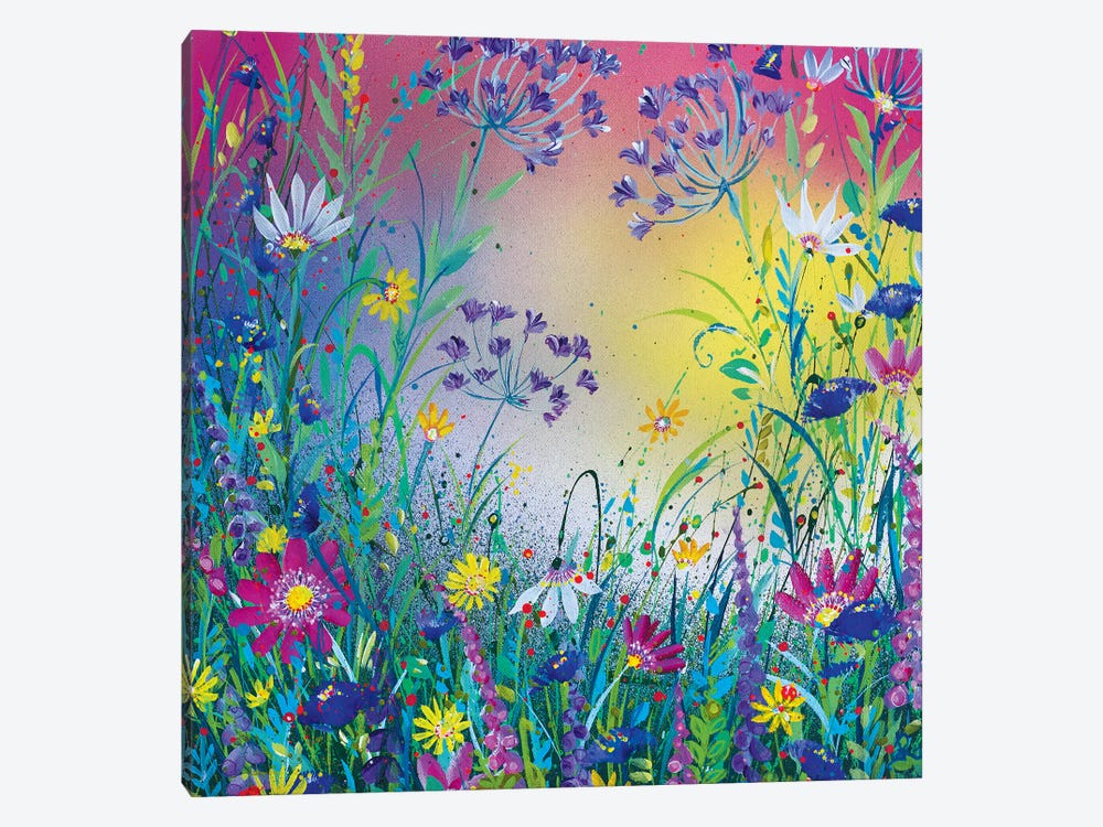 Sunshine Flower Garden by Jan Rogers 1-piece Canvas Art Print