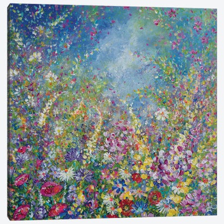 Glittering Garden Canvas Print #JRJ40} by Jan Rogers Canvas Art
