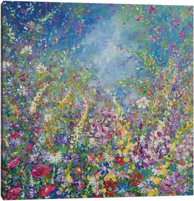 Glittering Garden Canvas Art Print - Jan Rogers