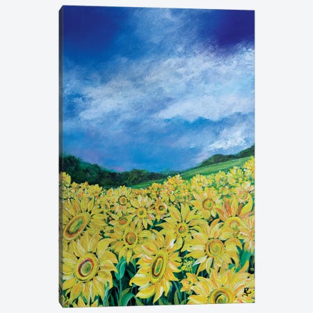 Sunflowers Canvas Print #JRJ7} by Jan Rogers Canvas Artwork