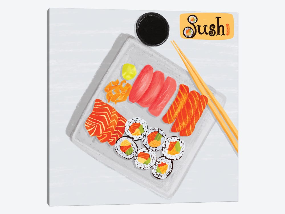 Sushi II by Juliet Rose Philips 1-piece Canvas Wall Art