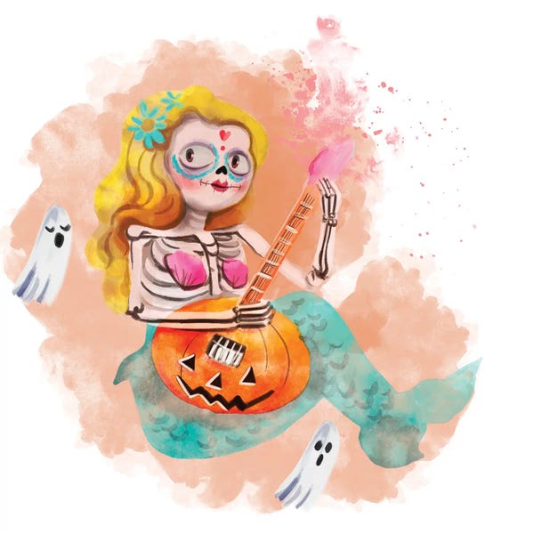 Skeletons: Mermaid Melody I by Juliet Rose Philips