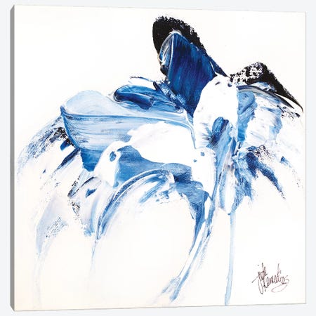 Tangled Blue III Canvas Print #JRM34} by Jude Remedios Canvas Print