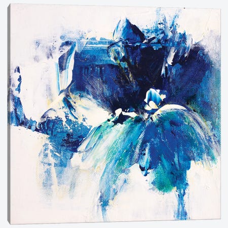 Tangled Blue VI Canvas Print #JRM35} by Jude Remedios Canvas Art Print