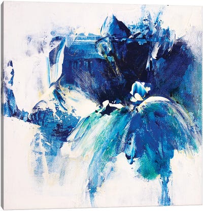 Tangled Blue VI Canvas Art Print - Jude Remedios
