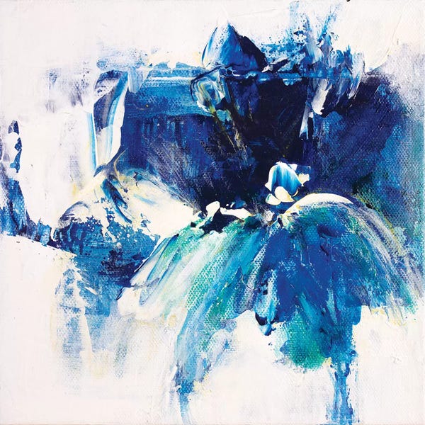 Jude Remedios: Tangled Blue VI by Jude Remedios