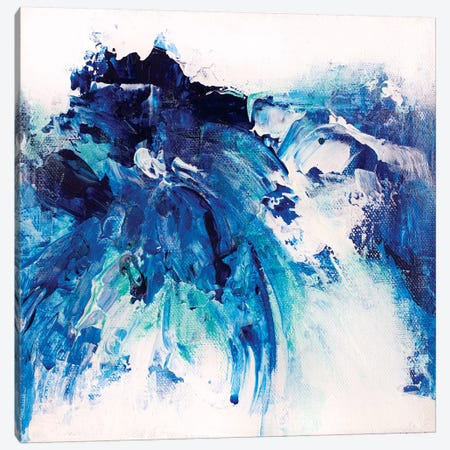 Tangled Blue VII Canvas Print #JRM36} by Jude Remedios Art Print