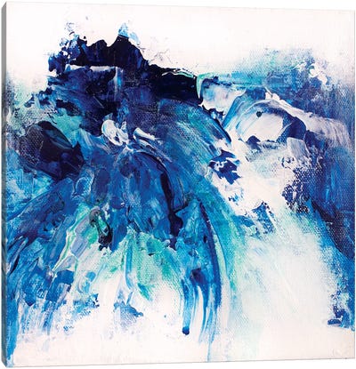 Tangled Blue VII Canvas Art Print - Jude Remedios