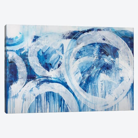 Big Sea Blue Rain Canvas Print #JRM4} by Jude Remedios Canvas Print