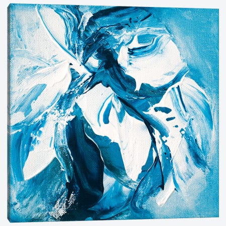 Blue Dahlia No.1 Canvas Print #JRM55} by Jude Remedios Art Print